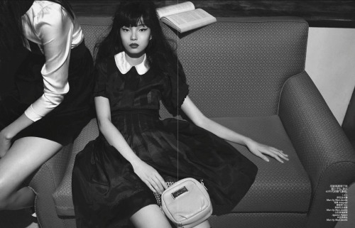 forthosewhocravefashion:  Xiao Wen Ju for "Mod Girls" in Vogue China November 2012  