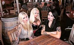 Three Alt-Bimbos hanging out(Will they go home with some guys or each other?)