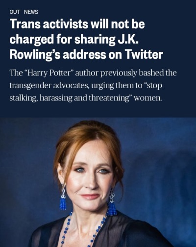 sleepwithgiggli:trans-mom:LOLIt’s handy to realise that JKR’s claims were complete