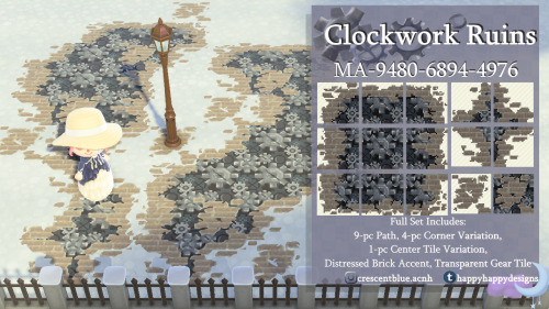 happyhappydesigns: Clockwork Ruins - Distressed Brick and Exposed Gears version of ‘The P