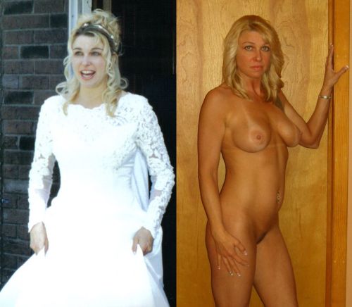 Another bride side by side with medium boobs, adult photos