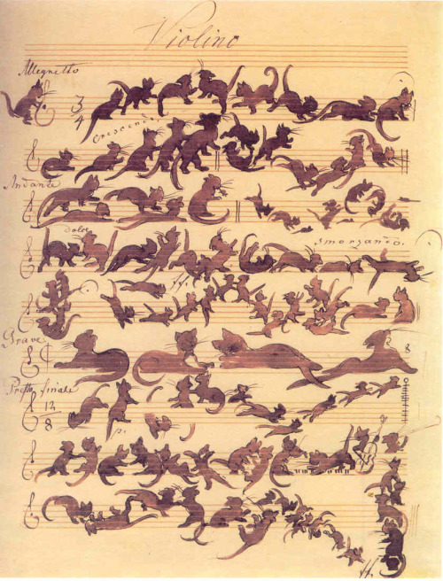 grofjardanhazy:Cat Symphony, by Moritz von Schwind1866