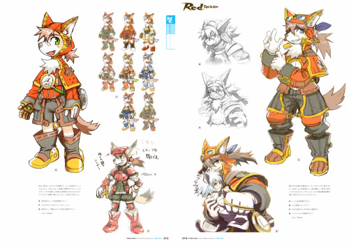 lewmzi:  sunnyasu:  Edit: Here are the only scans I will share from this book. You can buy the books on amazon.jp. I finally got my copies of the solatorobo art books. It was hard to find them at decent prices, on ebay some were selling for about 200