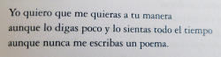 Sé que eres diferente a los demás chicos. Lo sé,no me falles.