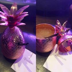 stellachuuuuu:  Drink served in an ice cold metal pineapple at the Chandelier bar.  #cosmopolitan #chandelierbar #lasvegas #vegas #nightlife  (at Chandelier Bar - Cosmopolitan Hotel) 