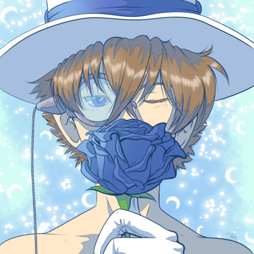 digitallyfanged:Been seeing a bunch of Kaitou Kid White Day art. Hopping on that bandwagon. I’ve bee