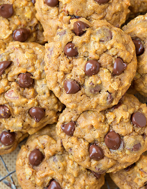 cake-stuff:  Pumpkin-Oat Chocolate Chip Cookies More cake &amp; cookie &amp;