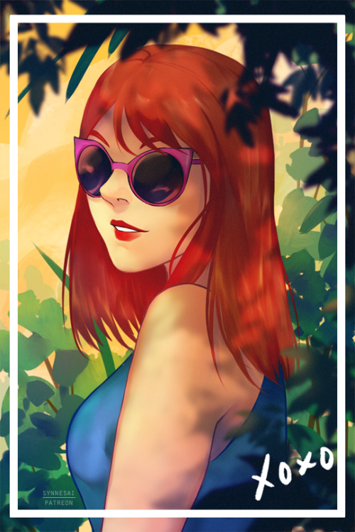 synnesai:loving the vibe of @lindsayjones hair color!!! so tropical sunset buy me a coffee? ★ patreo