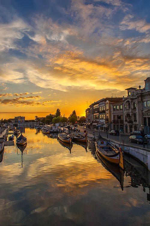 4x6xlxx:  Por do sol em Aveiro.Sunset in Aveiro, Portugal 