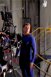 hotmessfassy:Steve Rogers | Behind The Scenes | The Avengers