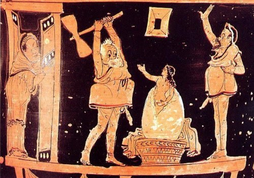 fluentisonus:fluentisonus:today’s very specific genre of greek vase painting: helen hatching from he