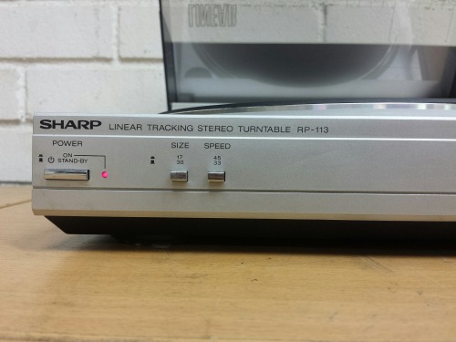 Sharp RP-113H Linear Tracking Stereo Turntable, 1984