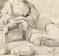 paintingses:  Drawing of a Reclining Female