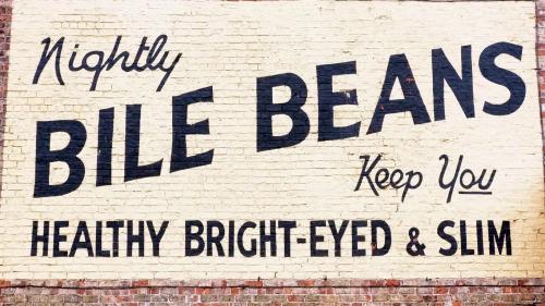 Healthy, Bright-eyed and Slim.Iconic advert on Lord Mayor&rsquo;s Walk,York from circa 1940&rsquo;s,