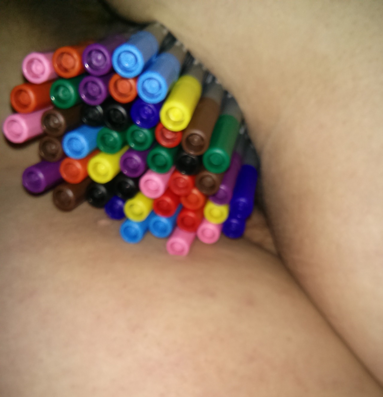 biggergapes-betterbabes:  mastergaper:  mysecretbdsmlife:  And finally, 47 pens.