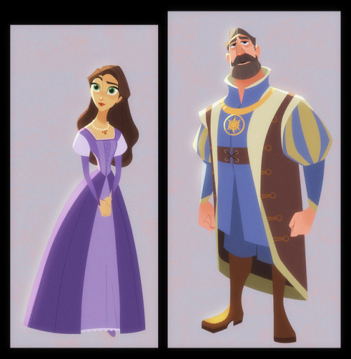 bobbypontillas:King Frederic and Queen Arianna from the Tangled Series. Copyright Disney Televisio