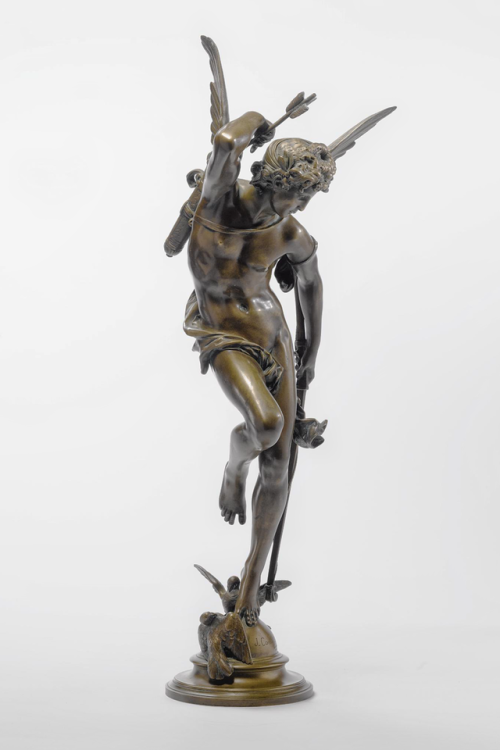 greekromangods: Cupid Jules-Félix Coutan (1848–1939) Bronze, brown patinated ** Vi