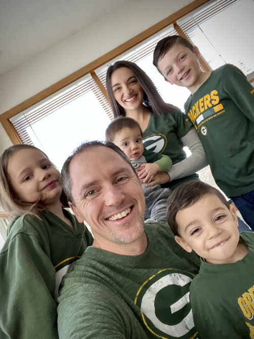 It’s game day! Our family is STOKED the Packers made the playoffs. GO PACK GO!!