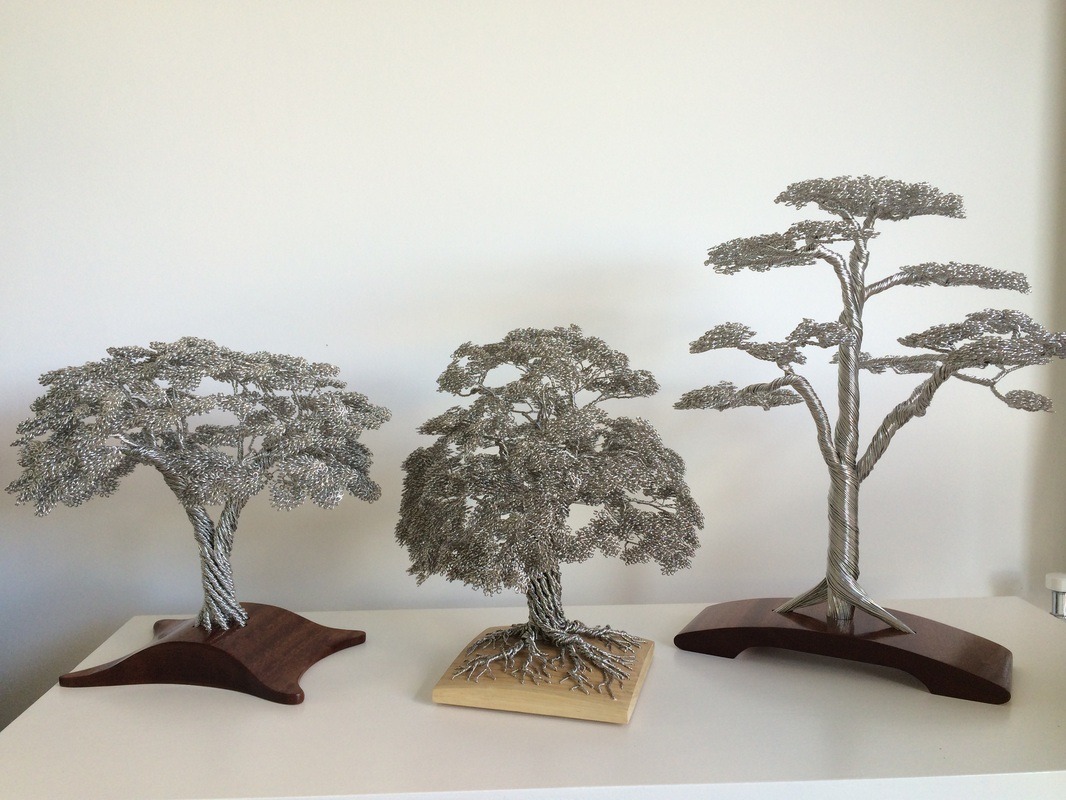 crossconnectmag:  Wire Tree Sculptures by Clive Maddison The trees are handmade from