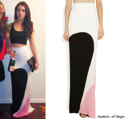 fashion-of-reign:  Adelaide celebrated the Valentine’s day with her bff’s in LA wearing this Roksanda Ilincic Harlyn Georgette and Crepe Maxi Skirt (ũ,490 蹟). You can see Adelaide’s look called “Platonic Love” on Tell Me Mode polyvore