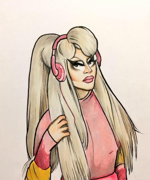 releasethedoves: i drew this last night and trixie retweeted it so now i’m sharing the barbie woman over here 🎀