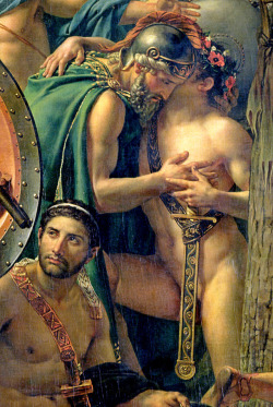 iafeh: David jacques-louis - Leonidas at Thermopylae - 1814  - detail - whole 