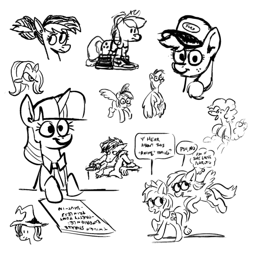 horsewizardart:assorted doodles, late 2020 - a couple days ago 