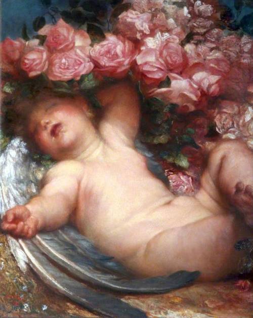Cupid Asleep by George Frederic Watts1893oil on canvasWalker Art Gallery 