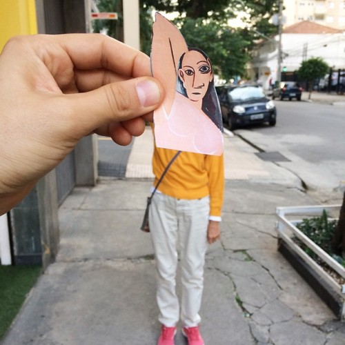 ART.LIESBrazilian-born Lorenzo Castellini walks the streets of São Paulo, inserting paper cutouts of