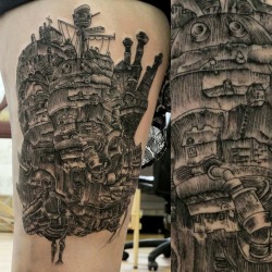 fuckyeahtattoos:  Howl’s Moving Castle