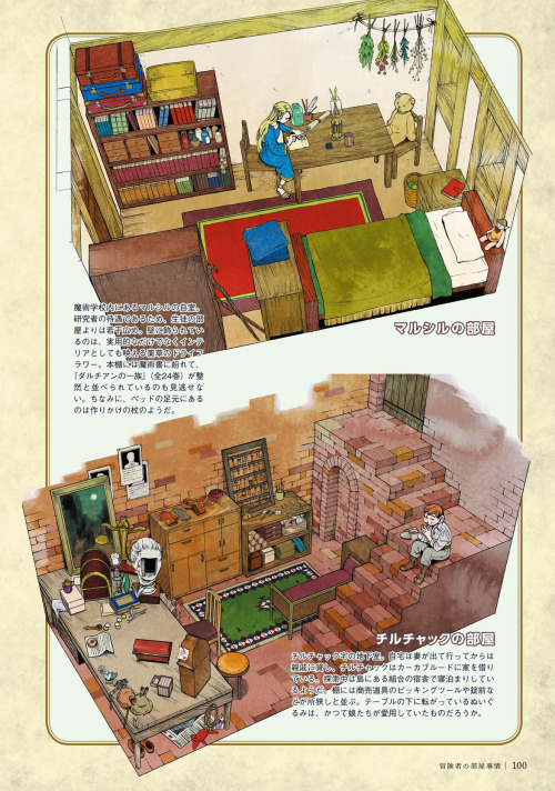 Dungeon Meshi - Marcilles room + Chilchacks basement