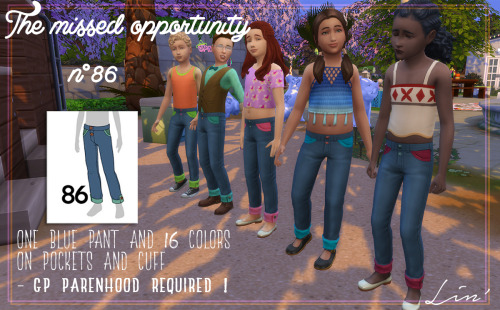 linsims:And here, as promised yesterday, the pants n° 86 of The missed opportunity pack created by t