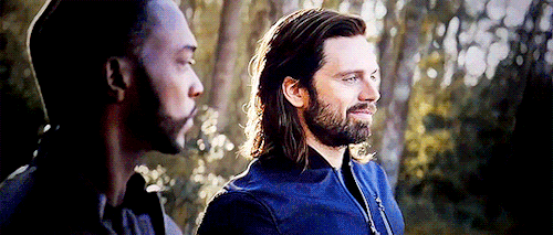 captain-flint:Bucky Barnes in Avengers: Endgame (looking like a damn good SNACK)
