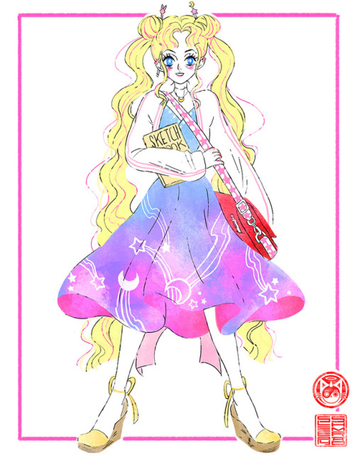 sleepyshmrao:Sailor Moon Casual Doodle!