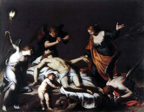 Lamentation, by Alessandro Turchi, Galleria Borghese, Rome.