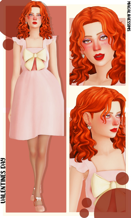 VALENTINES DAY - MAXIS MATCH LOOKBOOK Lookbook inspired by the challenge created by @bashfulcookies.