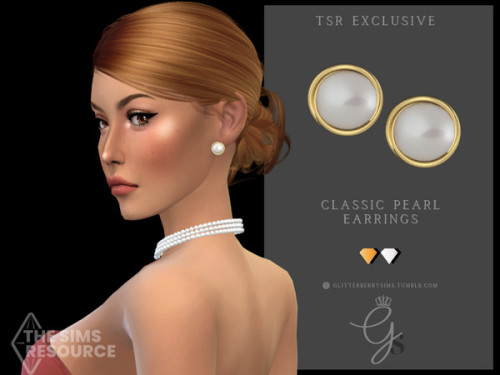 TSR EXCLUSIVE: Classic Pearl EarringsJust a simple classic pearl design with two gold rings on the o