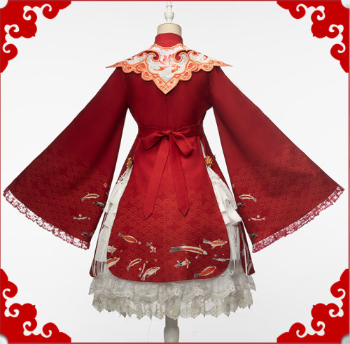lolita-wardrobe:New Release: 【-Viewing Fish at Flower Pond-】 #QiLolita Dress Set ◆ Shopping Link &