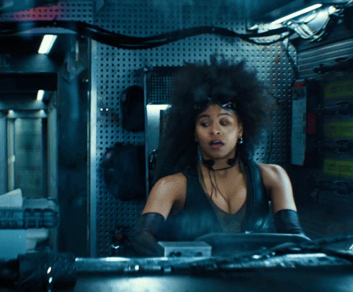 solidsmax:Lady luck, take the wheel.Domino in Deadpool 2 (2018).