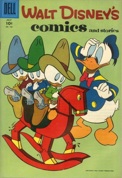 notcomputing:  John Carradine, Bela Lugosi, Lon Chaney Jr. and Tor Johnson check out Disney’s Comics # 190.