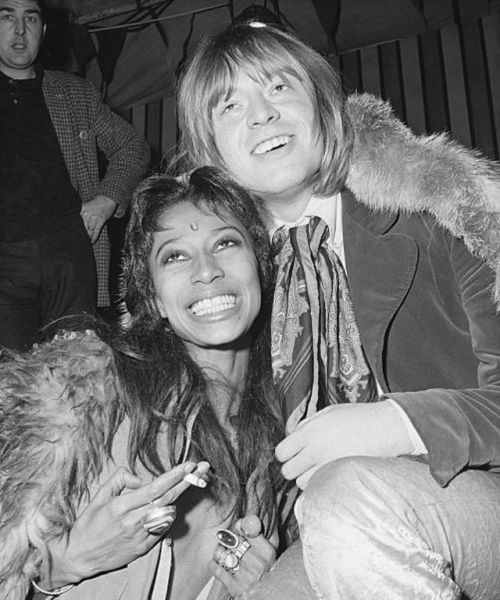 Donyale Luna With Brian Jones