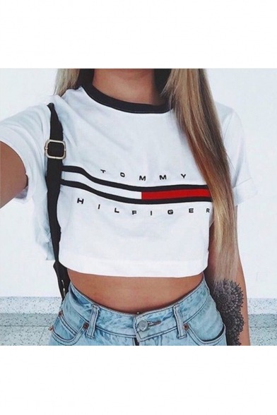 cleveruuu: Sexy Women’s Cropped Tee  She like to smoke and fuck That’s gross