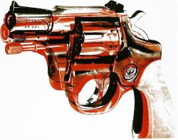 andywarhol-art:   Gun (1981)     Andy Warhol   