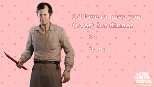 Texas Chain Saw Game Family Valentines!
