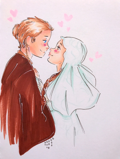 queenpxdmes:   Anidala Week 2017 ★ Day 7: Free Day I just felt like drawing their wedding (๑°꒵&d