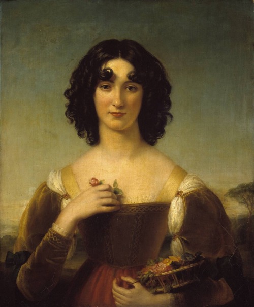 The Florentine Girl (‘The Artist’s Daughter’)Exhibited : 1827.Oil on Canvas.96.5 x 61 cm.Source : ta