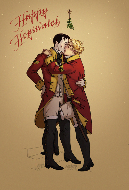 Some Polly/Mal for Hogswatch, in observance of my grand old tradition of drawing a kiss every Decemb