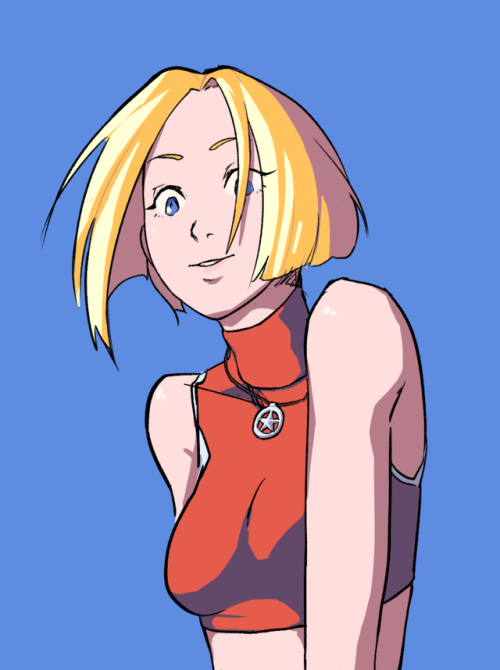 They are adding Blue Mary to KoF XIV so I’ve felt like drawing her