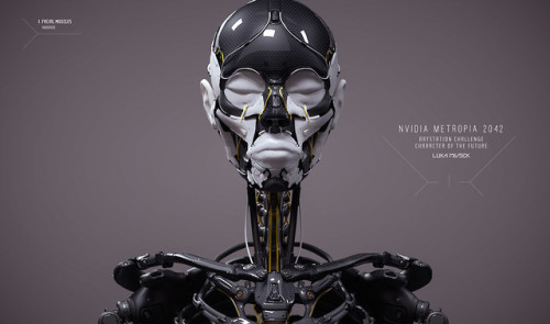 theartofmany:Artist:  Luka MivsekTitle:  NVIDIA Metropia 2042 | Character of the Future“Inside out character design for Artstation challenge NVIDIA Metropia 2042Final version is military adaptation of universal bipedal robotic platform mimicking human