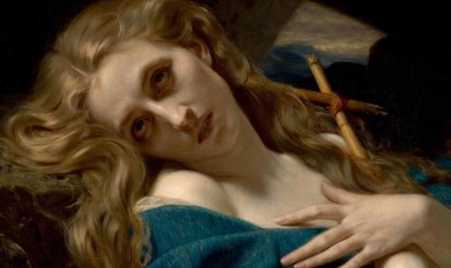 saintmelangell:the texas chainsaw massacre (1974) / mary magdalene in the cave by hugues merle (1868